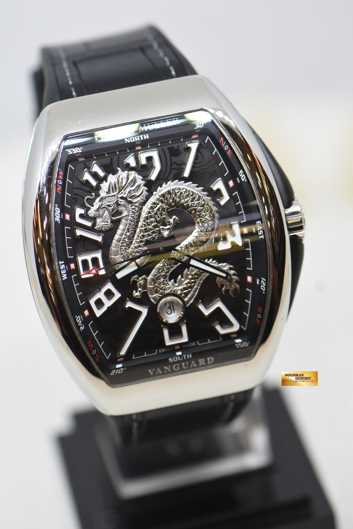 [SOLD] FRANCK MULLER VANGUARD DRAGON KING VR BLACK IN STRAP AUTOMATIC V45SCDT (LNIB)