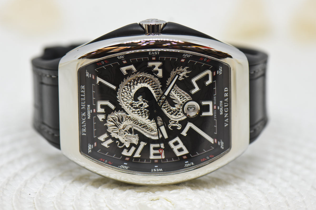 [SOLD] FRANCK MULLER VANGUARD DRAGON KING VR BLACK IN STRAP AUTOMATIC V45SCDT (LNIB)