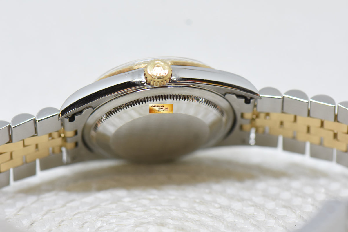 [SOLD] ROLEX OYSTER DATEJUST 36mm HALF-GOLD IN JUBILEE BRACELET COMPUTER DIAMOND DIAL 16233 (MINT)