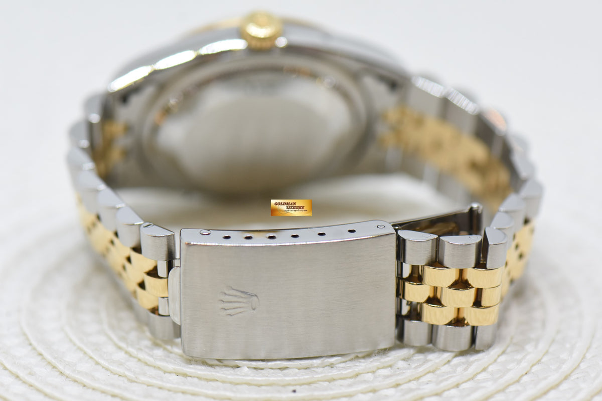 [SOLD] ROLEX OYSTER DATEJUST 36mm HALF-GOLD IN JUBILEE BRACELET COMPUTER DIAMOND DIAL 16233 (MINT)