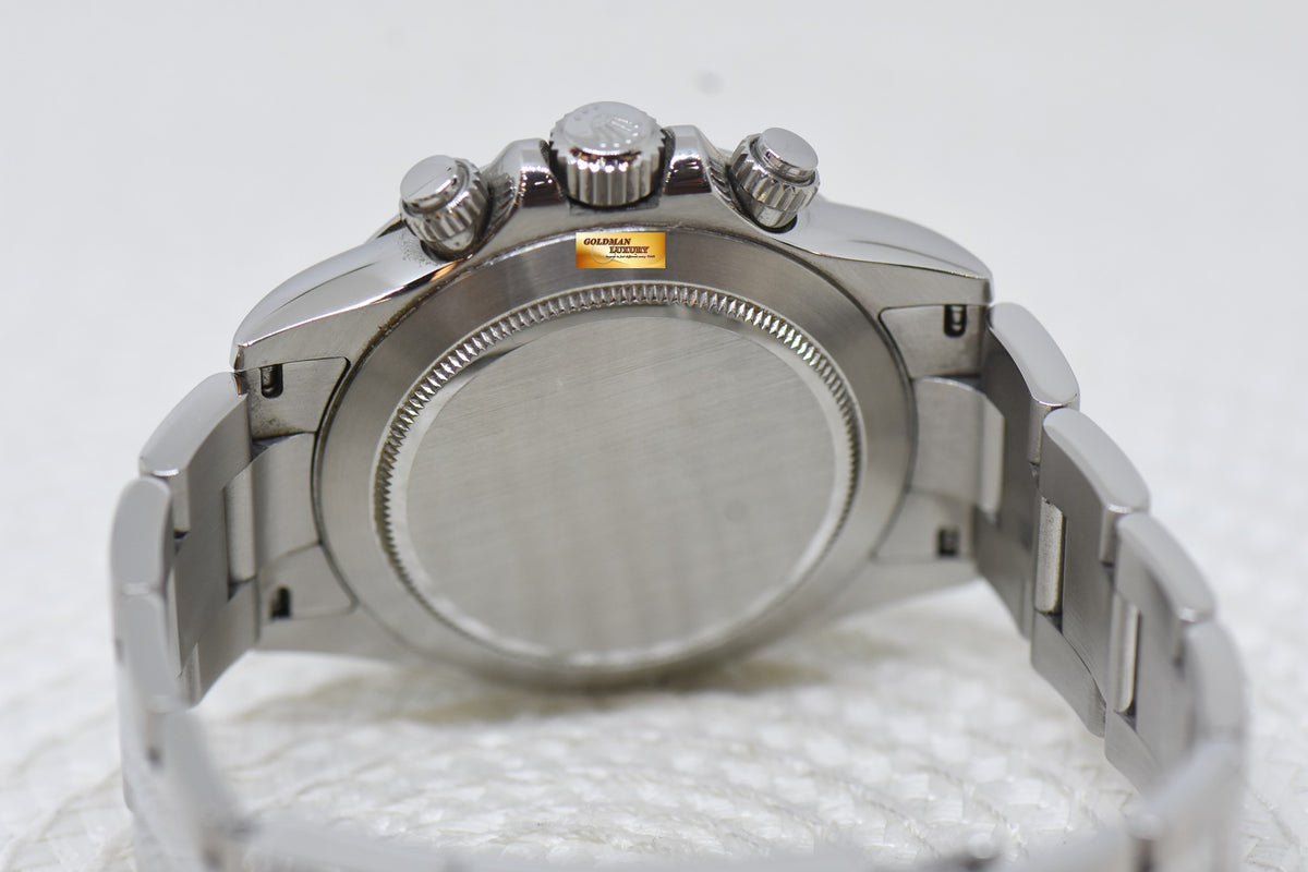 [SOLD] ROLEX OYSTER DAYTONA CHRONOGRAPH 40mm STEEL IN BRACELET WHITE DIAL 116520 (MINT)