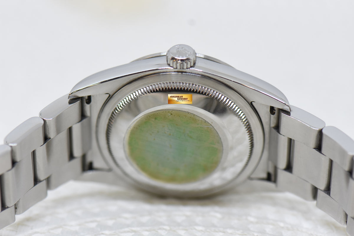[SOLD] ROLEX OYSTER EXPLORER 1 36mm STEEL IN OYSTER BRACELET “SWISS MADE” DIAL 114270 (MINT)