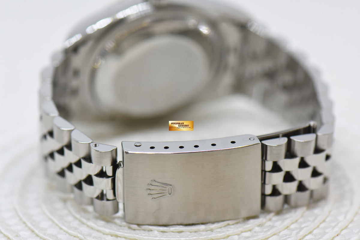 [SOLD] ROLEX OYSTER DATEJUST 36mm STEEL IN JUBILEE BRACELET WHITE ROMAN DIAL 16234 (MINT)