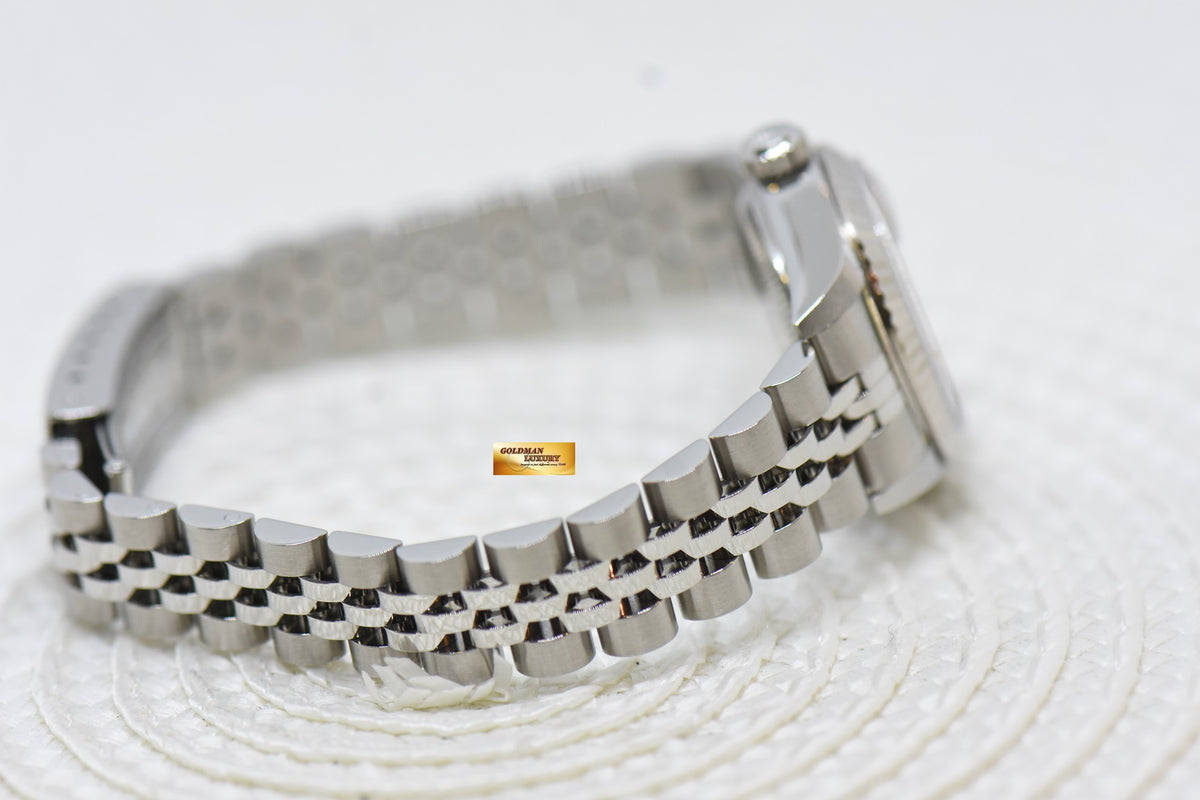 [SOLD] ROLEX OYSTER DATEJUST 26mm SALMON ROMAN DIAL STEEL IN JUBILEE BRACELET 79174 (MINT)