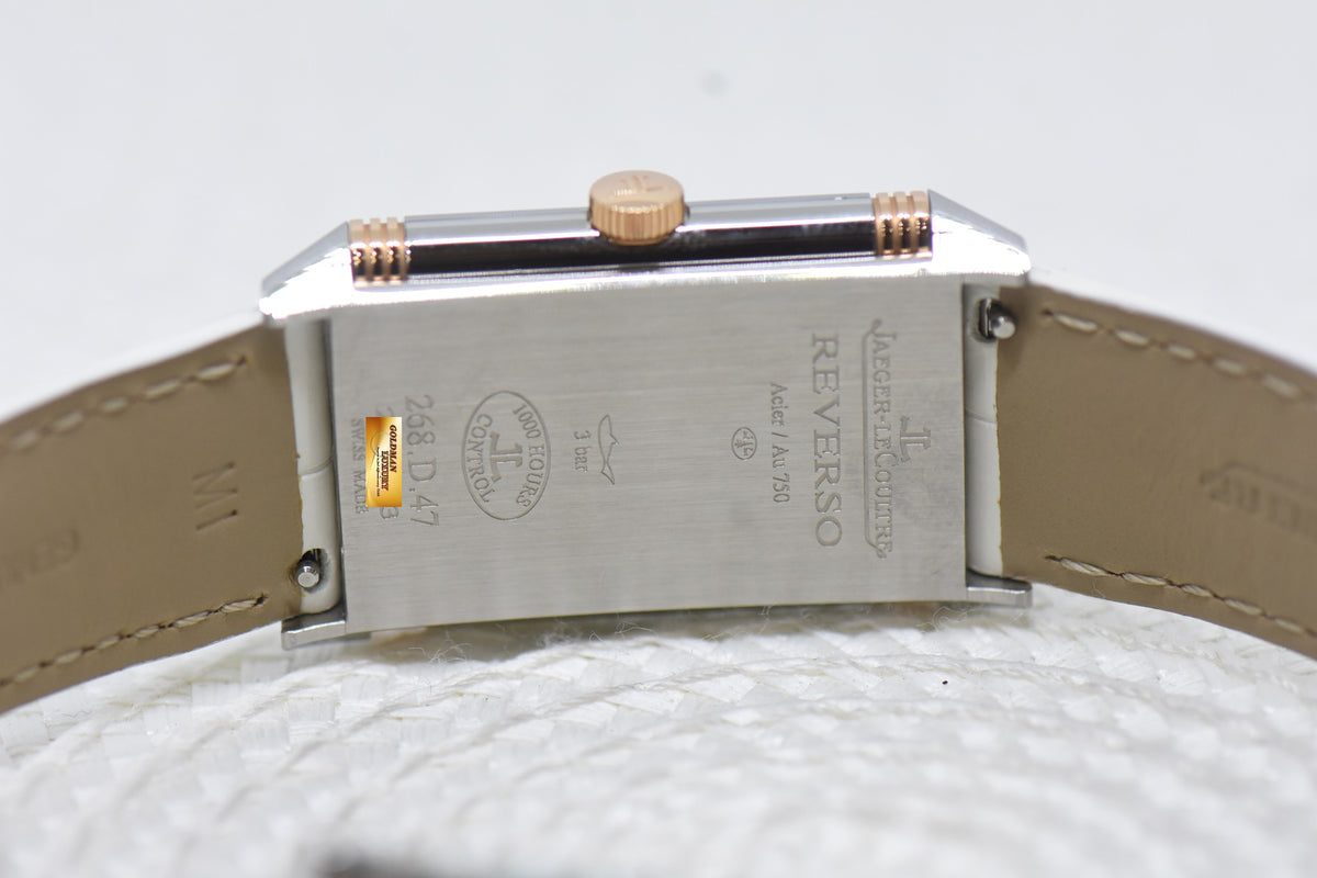 [SOLD] JLC REVERSO GRANDE LADY HALF-GOLD ULTRA THIN QUARTZ Q3204420 (NEW-UNWORN)