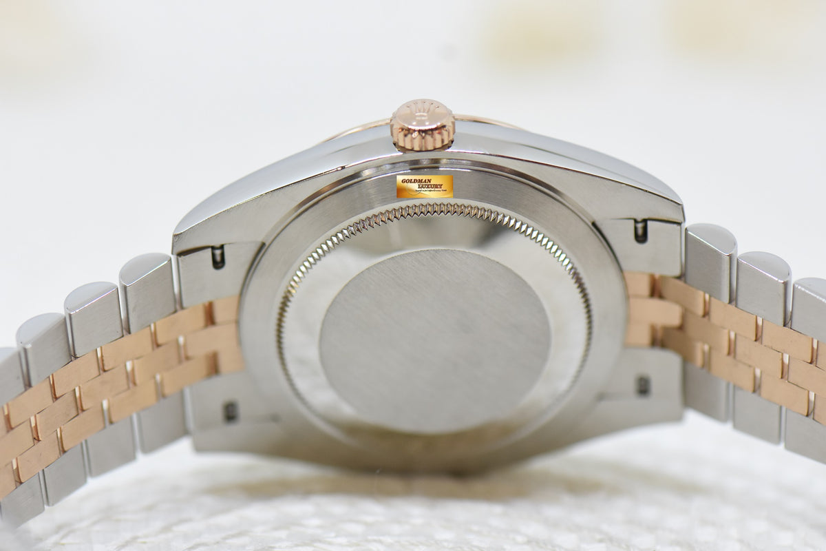 [SOLD] ROLEX OYSTER DATEJUST 41mm HALF-EVEROSE GOLD IN JUBILEE BRACELET CHOCOLATE DIAMOND DIAL 126331 (LNIB)