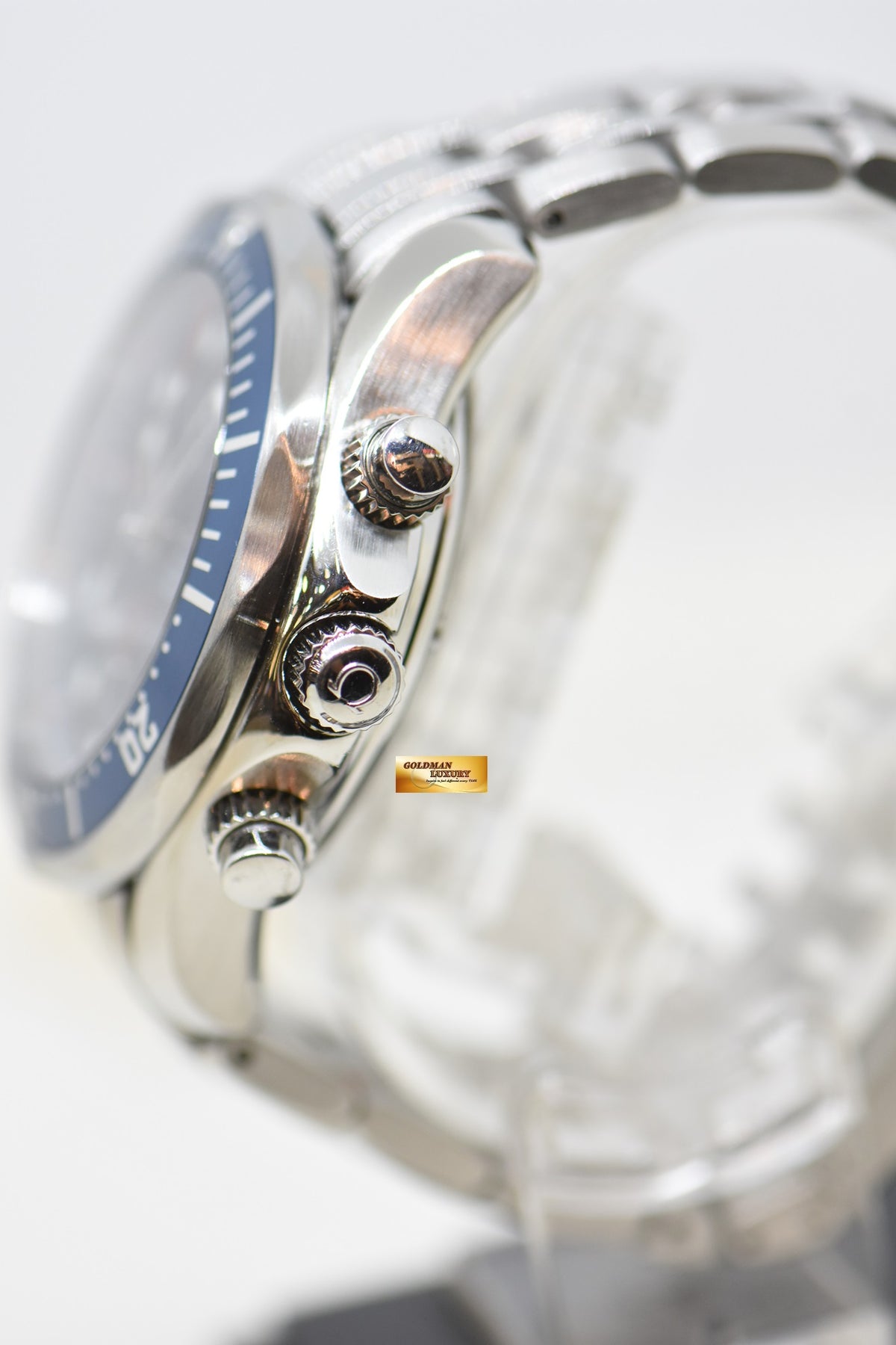 [SOLD] OMEGA SEAMASTER DIVER CHRONOGRAPH 41.5mm STEEL IN BRACELET BLUE AUTOMATIC 2225.80.00 (MINT)