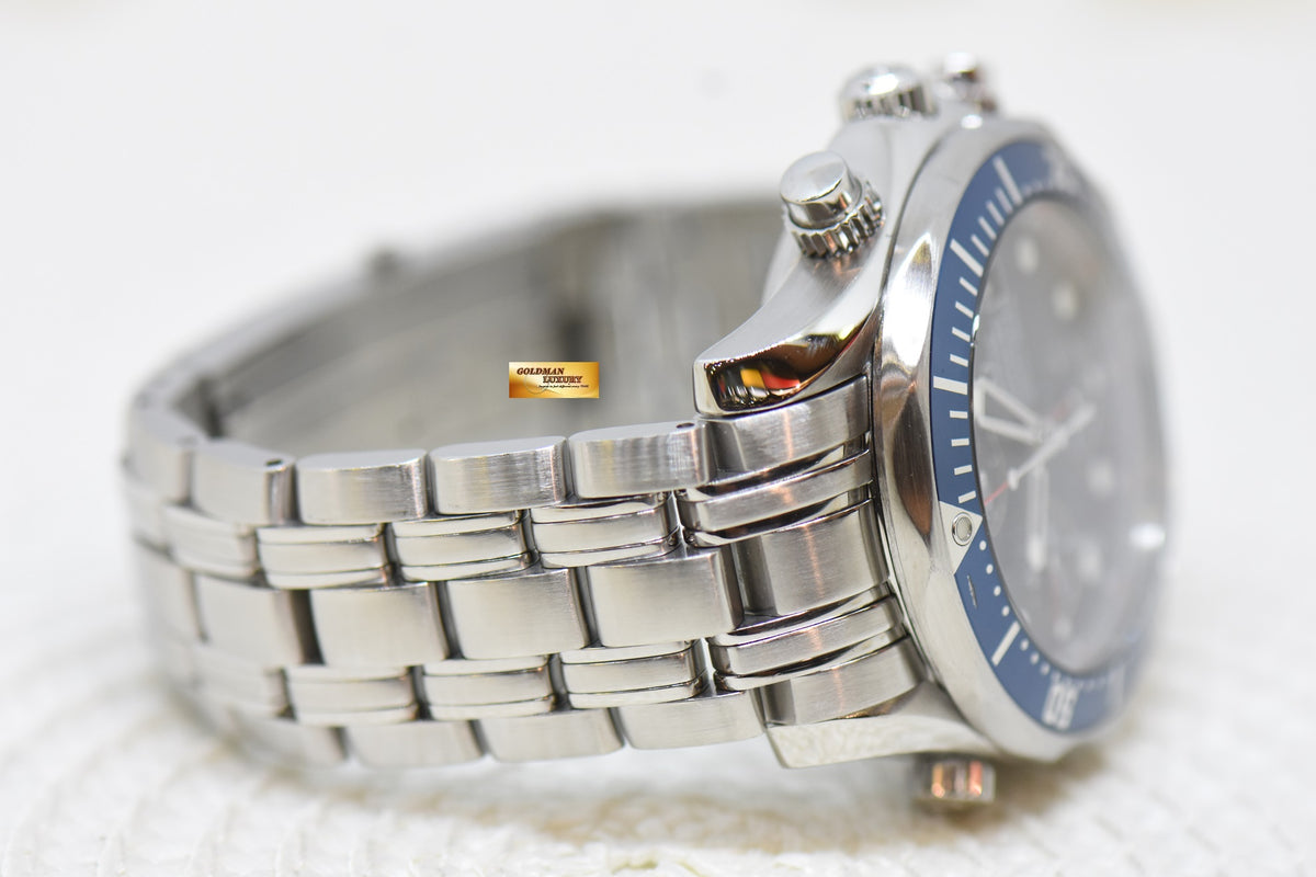 [SOLD] OMEGA SEAMASTER DIVER CHRONOGRAPH 41.5mm STEEL IN BRACELET BLUE AUTOMATIC 2225.80.00 (MINT)