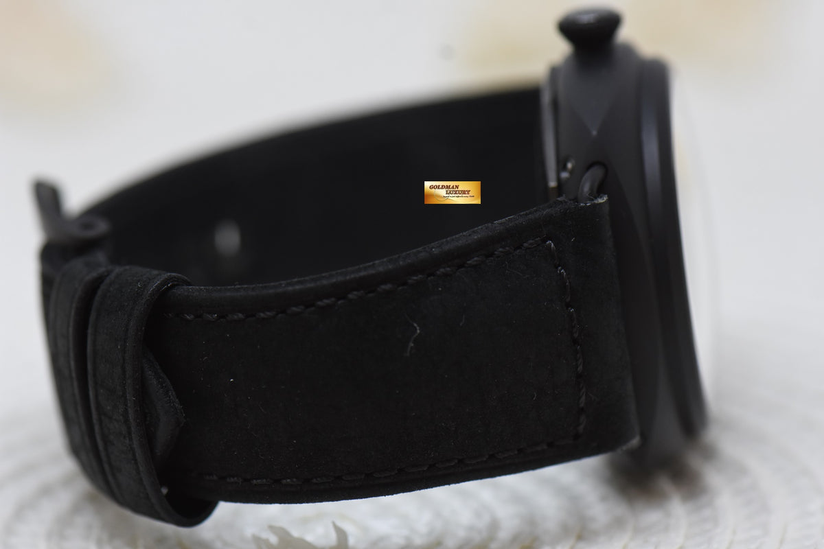 [SOLD] PANERAI RADIOMIR 8 DAYS 45mm BLACK CERAMICA IN LEATHER BLACK DIAL MANUAL PAM 384 (LNIB)