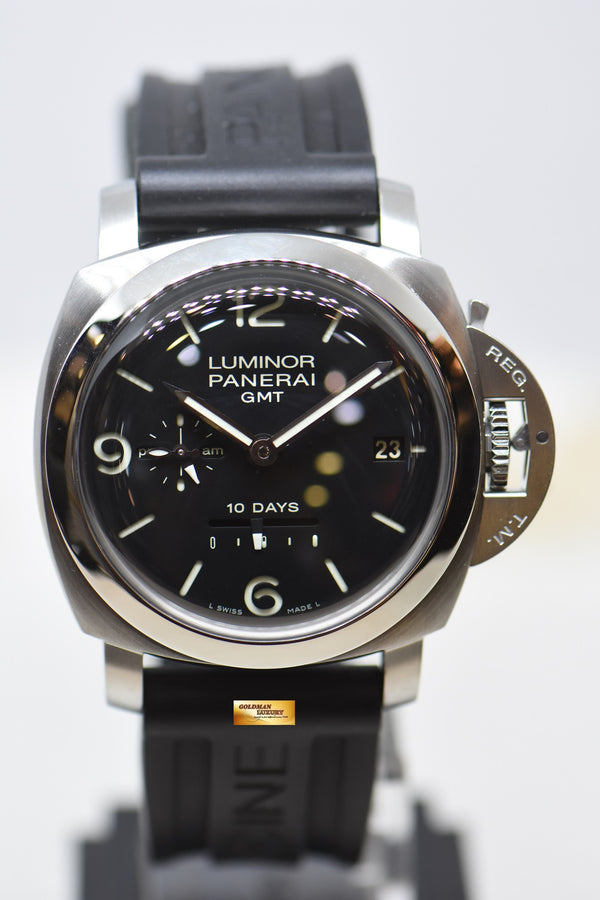 [SOLD] PANERAI LUMINOR GMT 44mm 1950 STEEL DAY / NIGHT 10 DAYS POWER RESERVE AUTOMATIC PAM 270 (MINT)