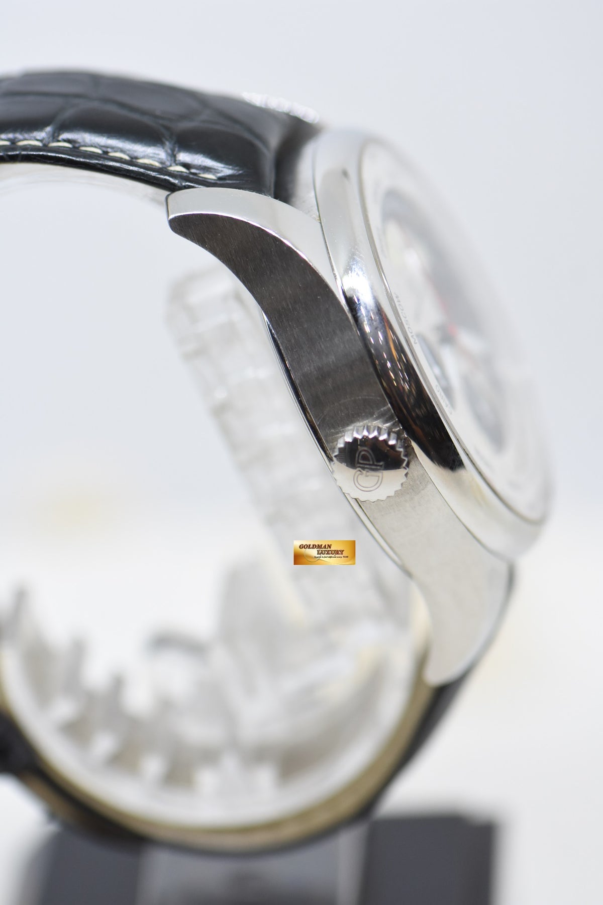 [SOLD] GIRARD PERREGAUX WW.TC WORLD TIME CHRONOGRAPH STEEL IN LEATHER AUTOMATIC 49805 (MINT)