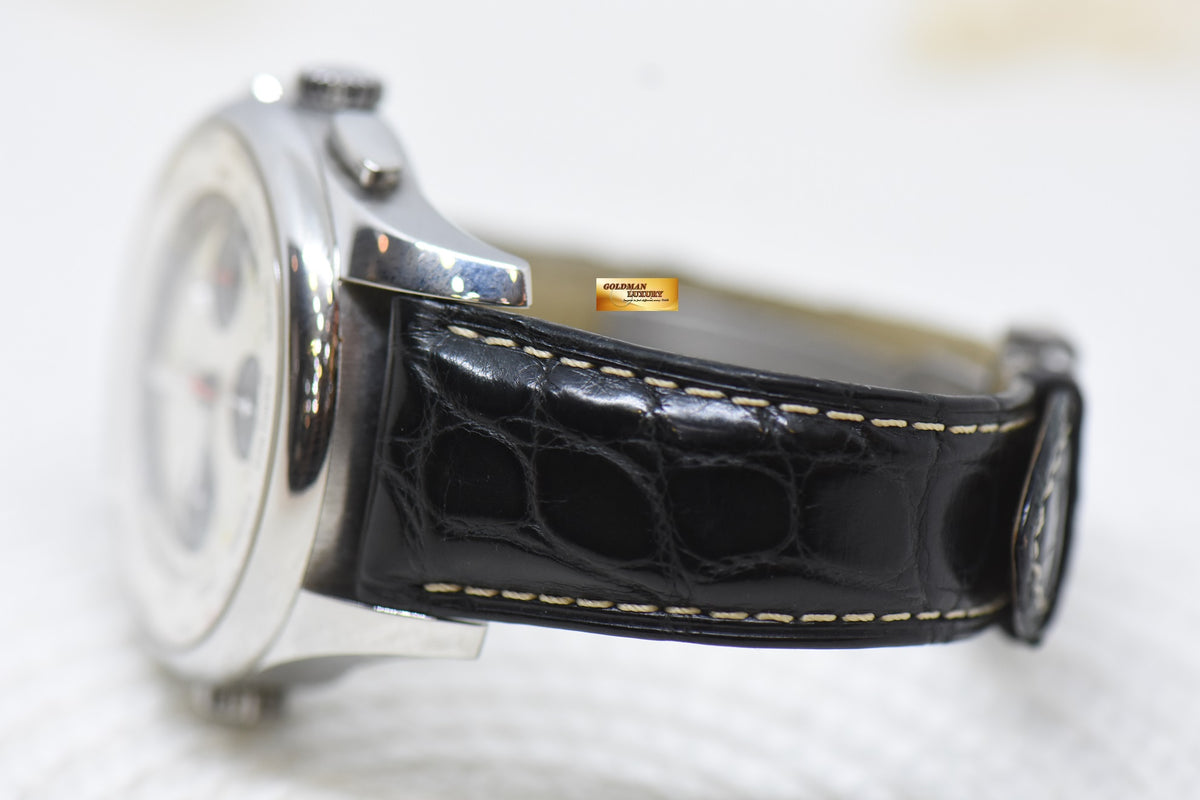 [SOLD] GIRARD PERREGAUX WW.TC WORLD TIME CHRONOGRAPH STEEL IN LEATHER AUTOMATIC 49805 (MINT)