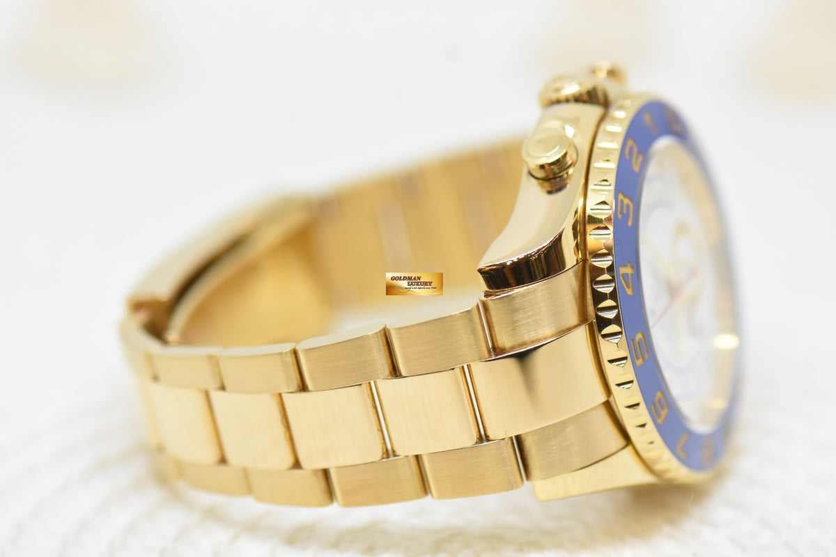 [SOLD] ROLEX OYSTER PERPETUAL YACHT-MASTER II 44mm REGATTA CHRONOGRAPH 18K YELLOW GOLD IN BRACELET 116688 (MINT)