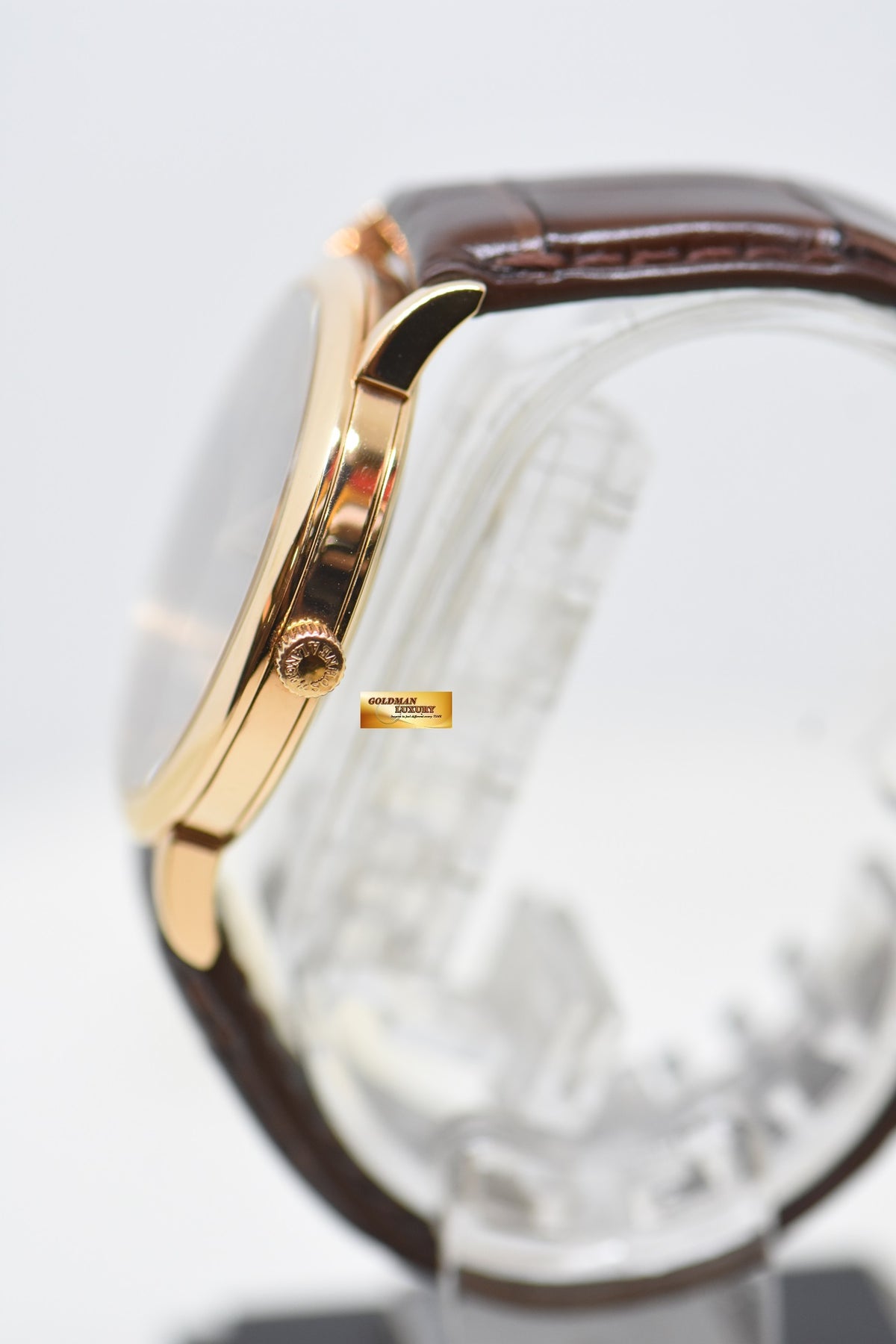 [SOLD] A.LANGE & SOHNE SAXONIA SUB-SECOND 37mm ROSE GOLD IN LEATHER MANUAL WINDING 215.033 (MINT)