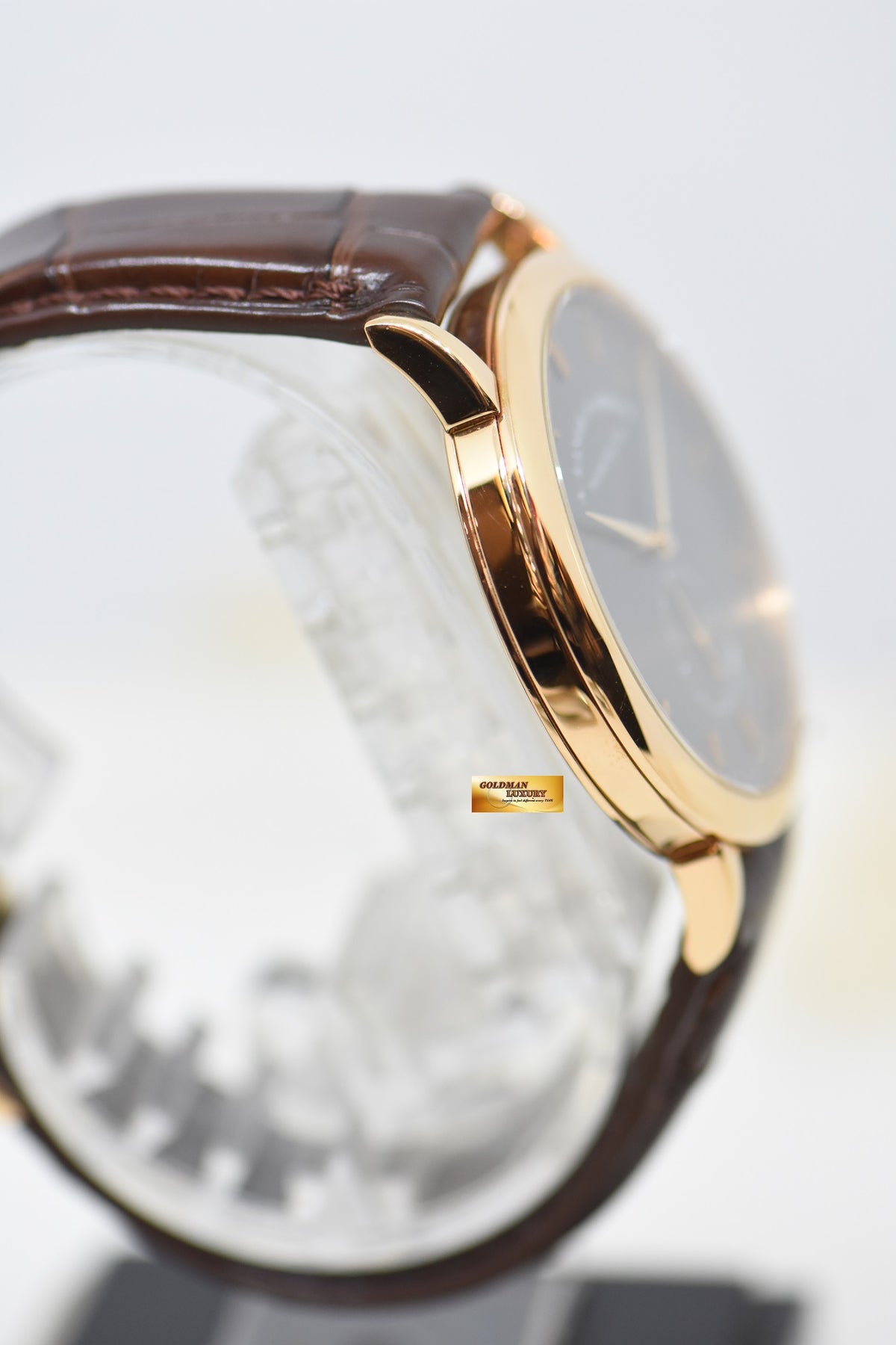 [SOLD] A.LANGE & SOHNE SAXONIA SUB-SECOND 37mm ROSE GOLD IN LEATHER MANUAL WINDING 215.033 (MINT)