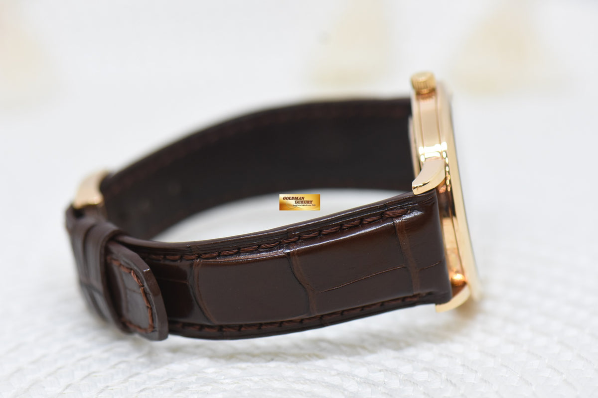 [SOLD] A.LANGE & SOHNE SAXONIA SUB-SECOND 37mm ROSE GOLD IN LEATHER MANUAL WINDING 215.033 (MINT)