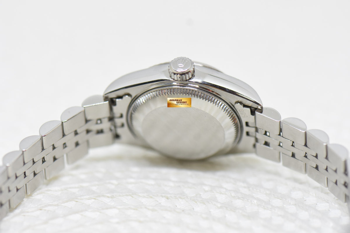 [SOLD] ROLEX OYSTER DATEJUST 26mm STEEL IN JUBILEE BRACELET WHITE ROMAN DIAL 69174 (MINT)