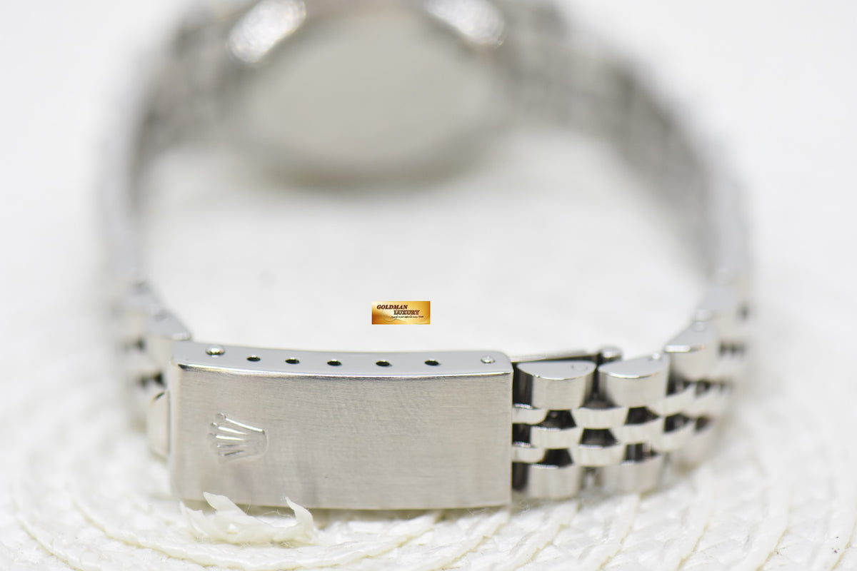 [SOLD] ROLEX OYSTER DATEJUST 26mm STEEL IN JUBILEE BRACELET WHITE ROMAN DIAL 69174 (MINT)