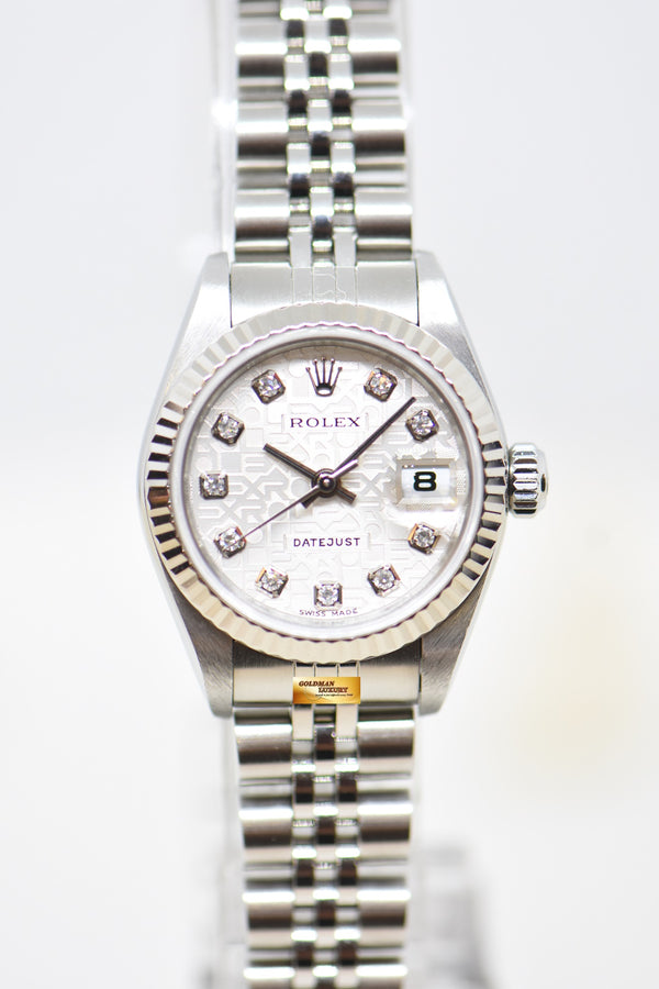 [SOLD] ROLEX OYSTER DATEJUST 26mm COMPUTER DIAMOND DIAL STEEL IN JUBILEE BRACELET 79174 (MINT)