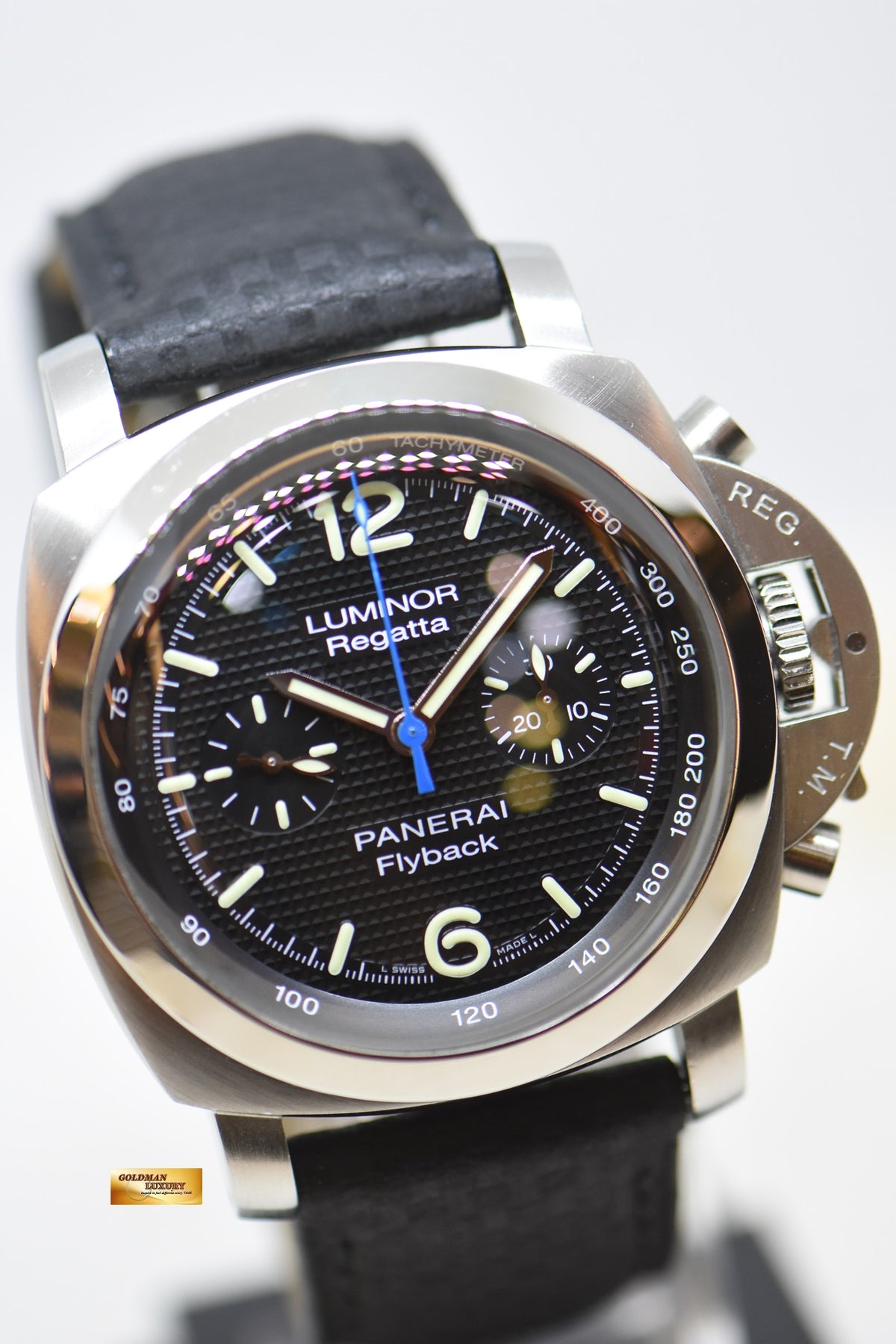 [SOLD] PANERAI LUMINOR 1950 FLYBACK REGATTA CHRONOGRAPH 44mm STEEL AUTOMATIC PAM 253 (MINT)