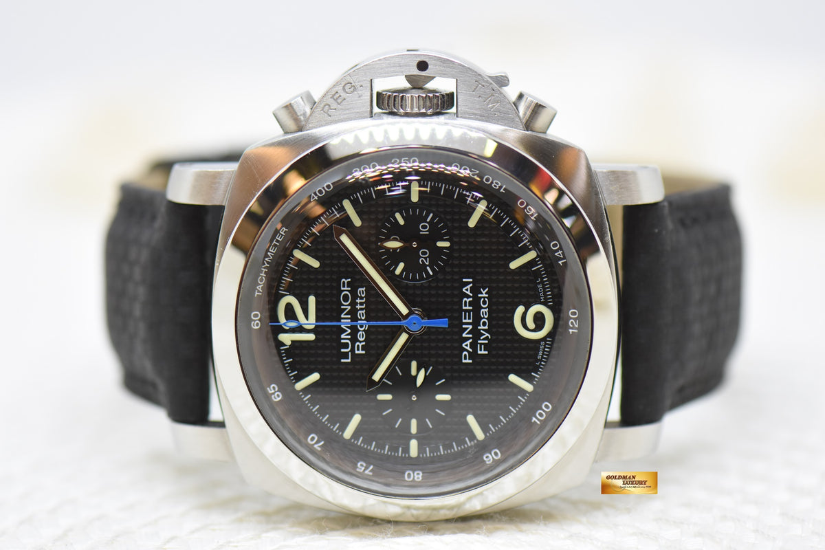 [SOLD] PANERAI LUMINOR 1950 FLYBACK REGATTA CHRONOGRAPH 44mm STEEL AUTOMATIC PAM 253 (MINT)