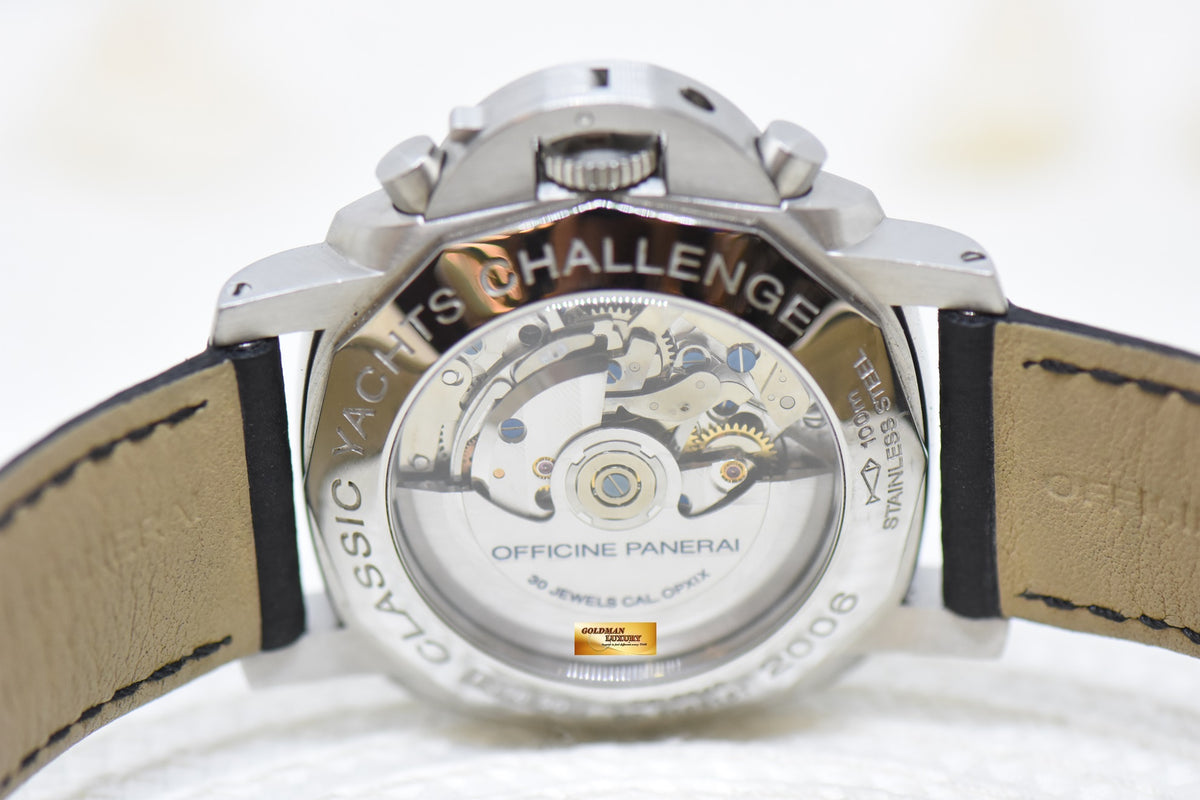 [SOLD] PANERAI LUMINOR 1950 FLYBACK REGATTA CHRONOGRAPH 44mm STEEL AUTOMATIC PAM 253 (MINT)