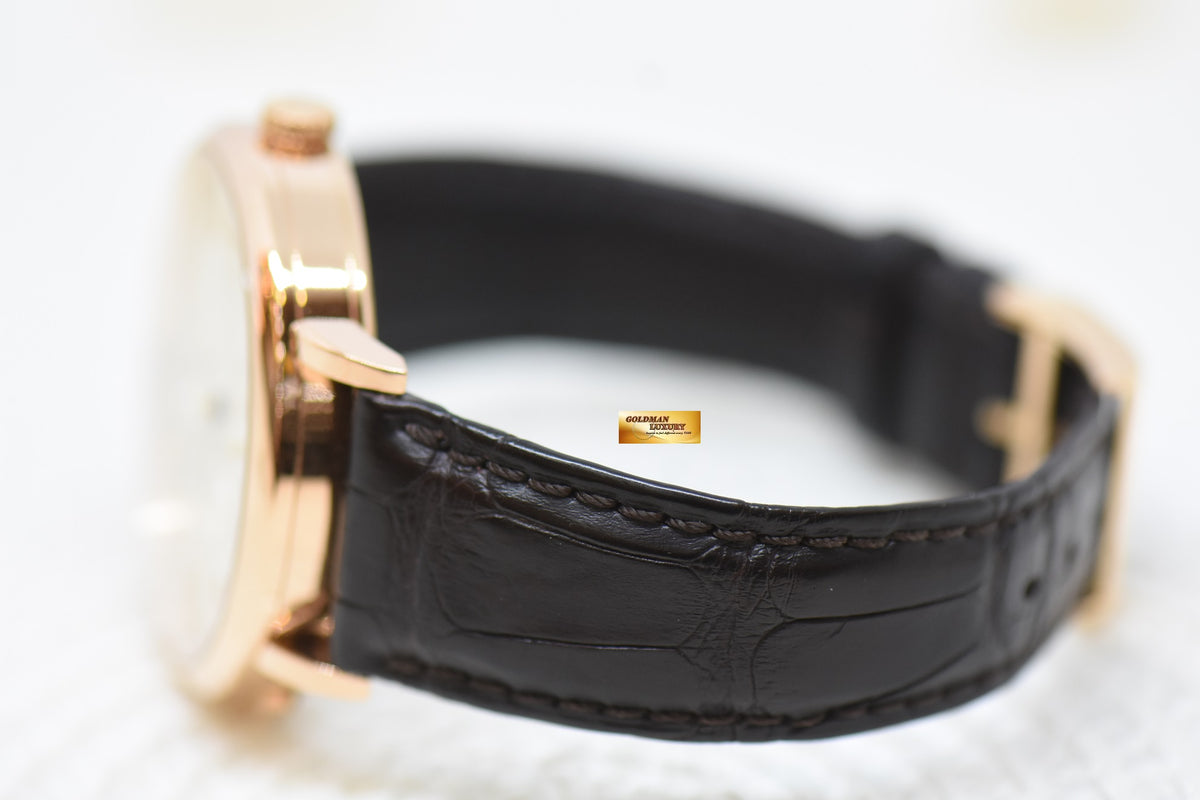 [SOLD] A.LANGE & SOHNE SAXONIA DUAL TIME 39.8mm ROSE GOLD IN STRAP AUTOMATIC 385.032 (MINT)