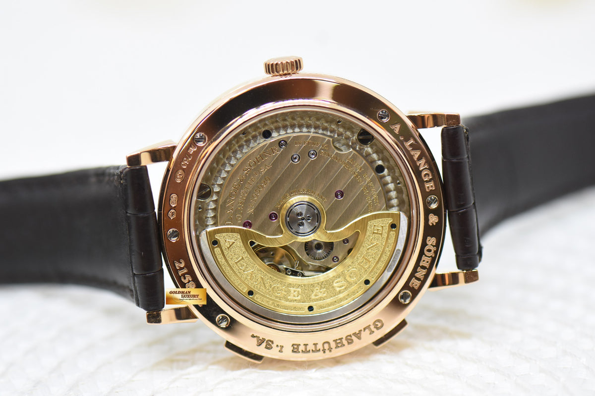 [SOLD] A.LANGE & SOHNE SAXONIA DUAL TIME 39.8mm ROSE GOLD IN STRAP AUTOMATIC 385.032 (MINT)