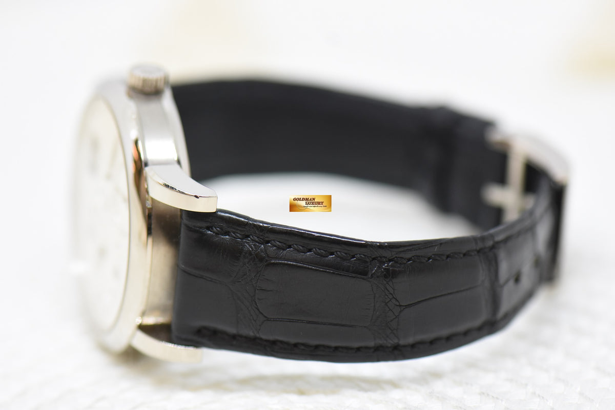 [SOLD] A.LANGE & SOHNE LANGE 1 38.5mm BIG DATE POWER RESERVE WHITE GOLD IN LEATHER STRAP MANUAL 191.039 (MINT)