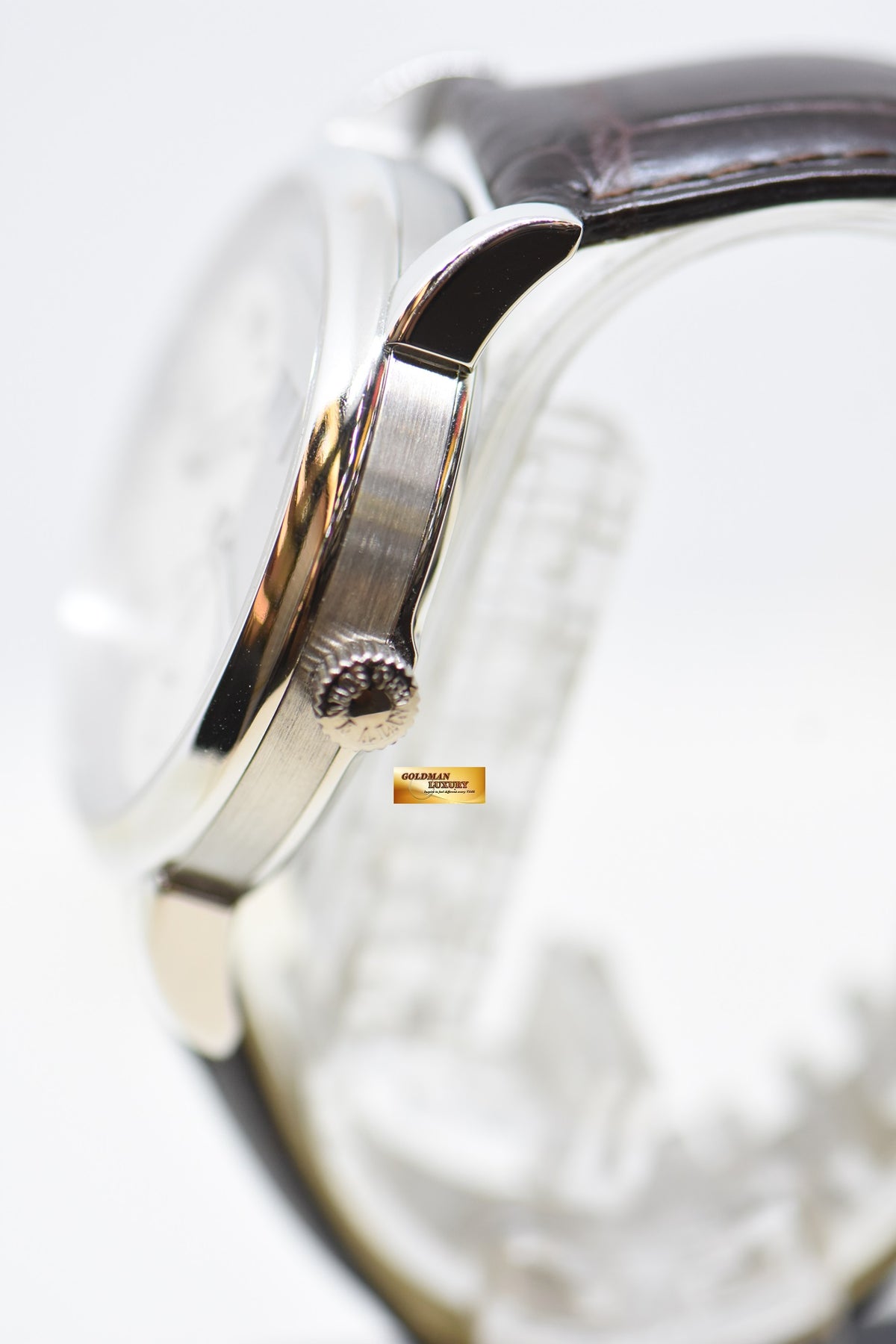 [SOLD] A.LANGE & SOHNE GRAND LANGE 1 SILVER DIAL BIG DATE POWER RESERVE PLATINUM IN LEATHER STRAP MANUAL WINDING 115.025 (MINT)