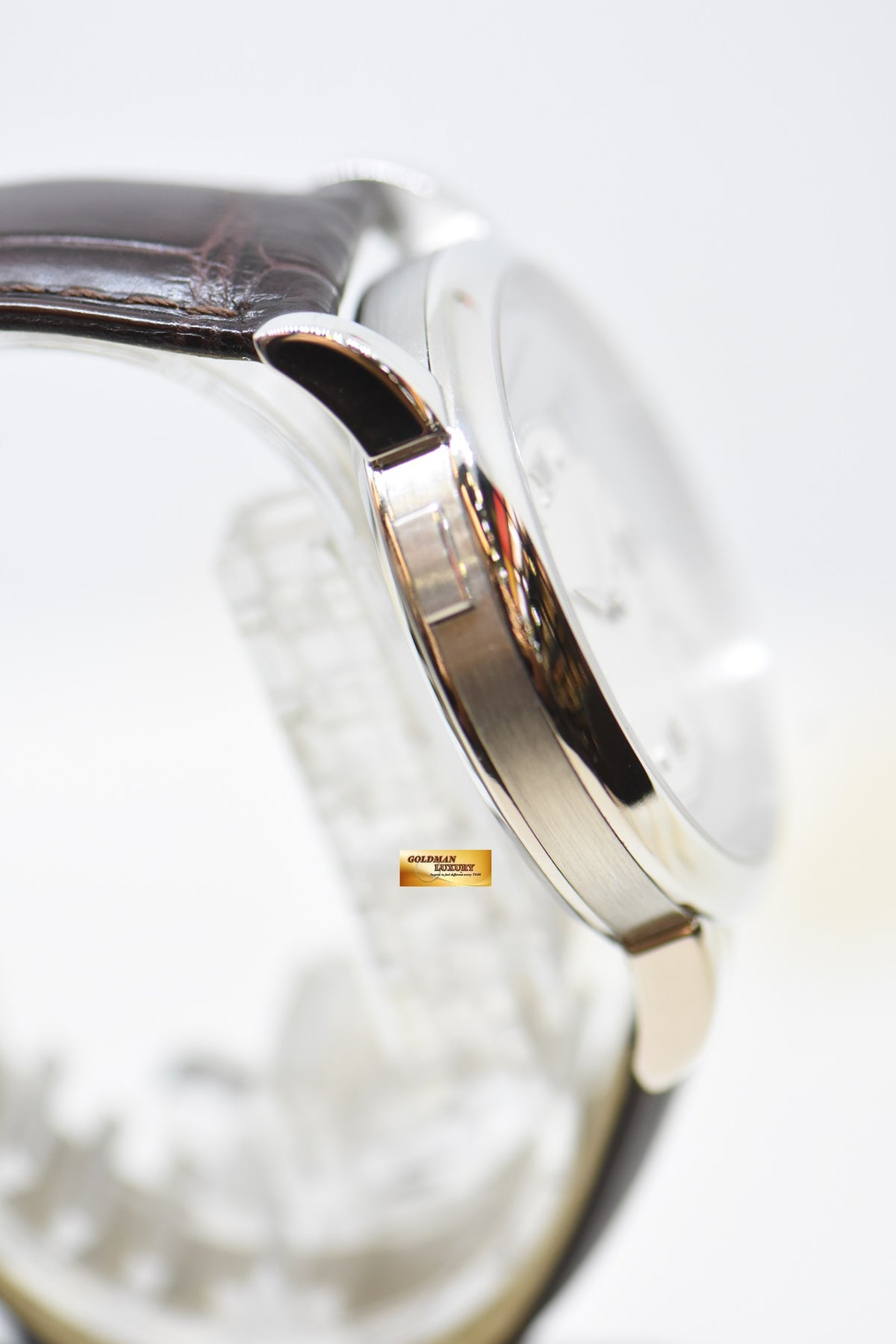 [SOLD] A.LANGE & SOHNE GRAND LANGE 1 SILVER DIAL BIG DATE POWER RESERVE PLATINUM IN LEATHER STRAP MANUAL WINDING 115.025 (MINT)