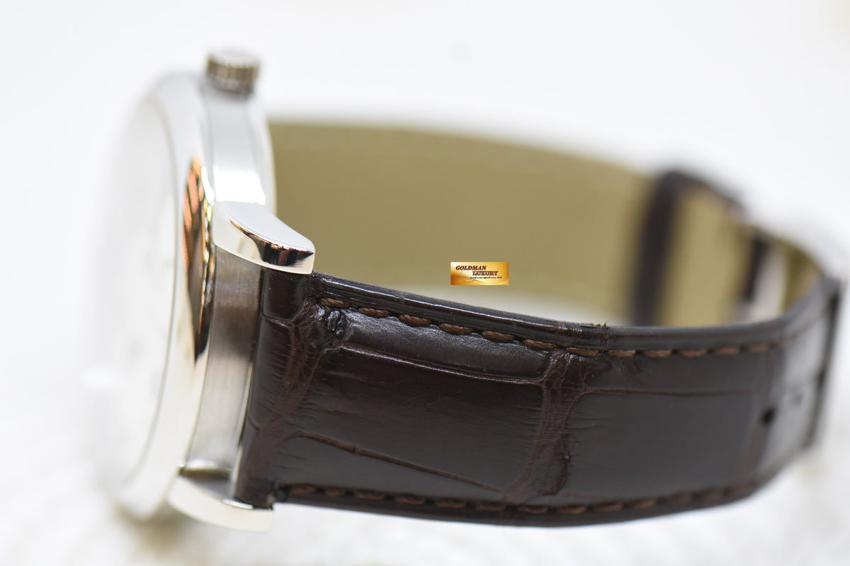 [SOLD] A.LANGE & SOHNE GRAND LANGE 1 SILVER DIAL BIG DATE POWER RESERVE PLATINUM IN LEATHER STRAP MANUAL WINDING 115.025 (MINT)