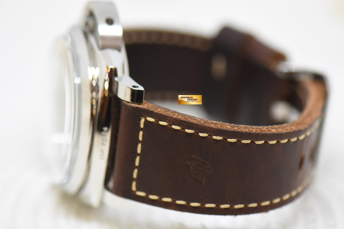 [SOLD] PANERAI LUMINOR 1950 3 DAYS 47mm BROWN MILITARY STYLE LIMITED EDITION MANUAL PAM 663 (LNIB)