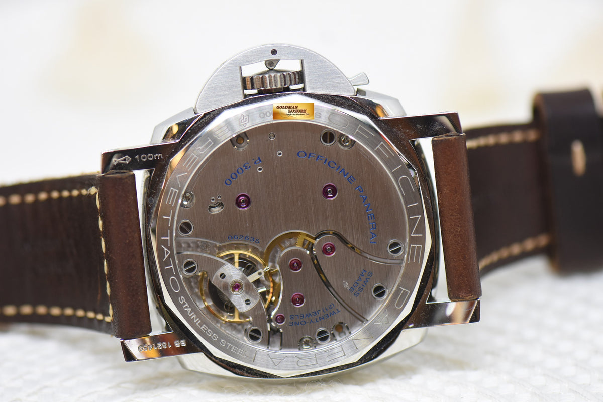 [SOLD] PANERAI LUMINOR 1950 3 DAYS 47mm BROWN MILITARY STYLE LIMITED EDITION MANUAL PAM 663 (LNIB)