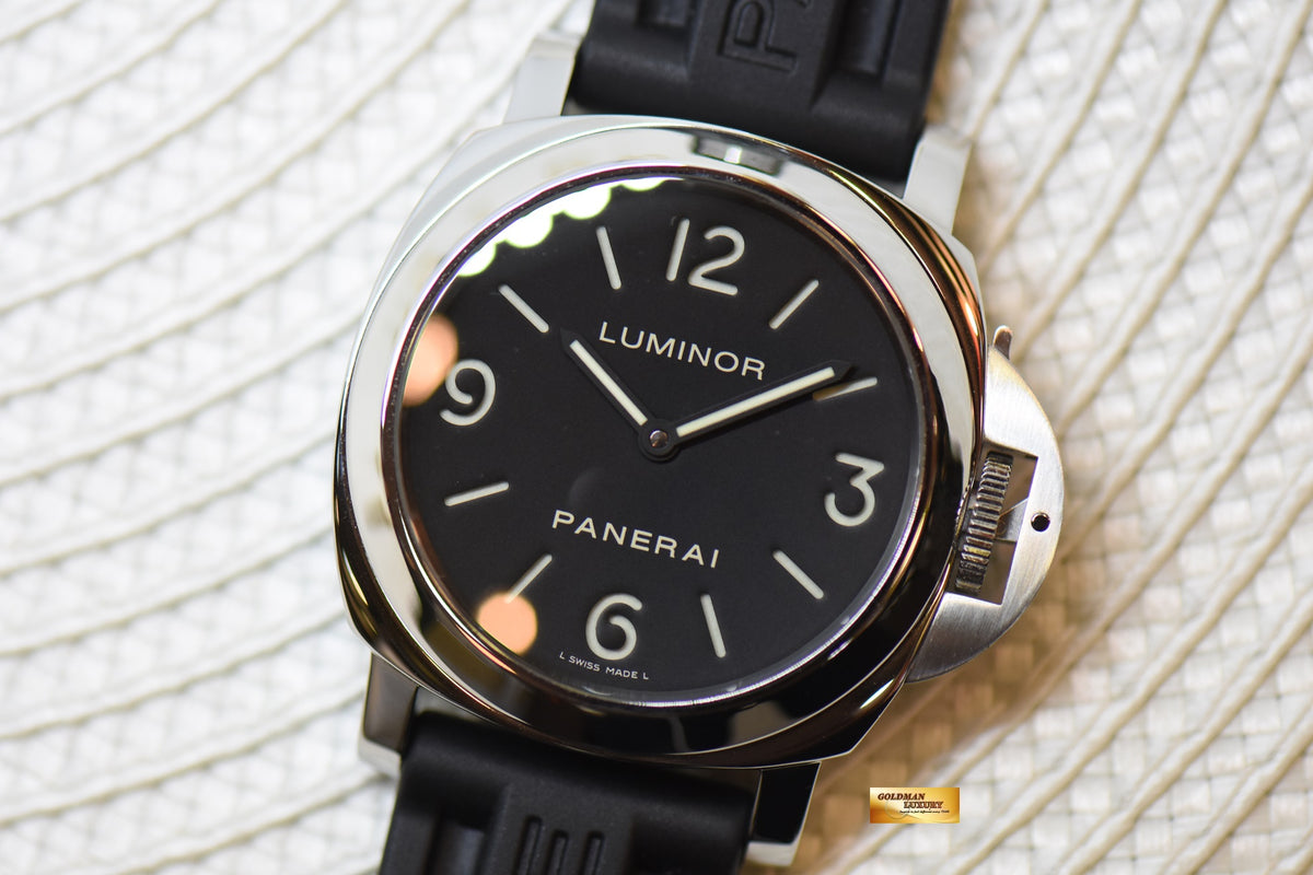 [SOLD] PANERAI LUMINOR BASE 44mm STEEL MANUAL PAM 112 (MINT)