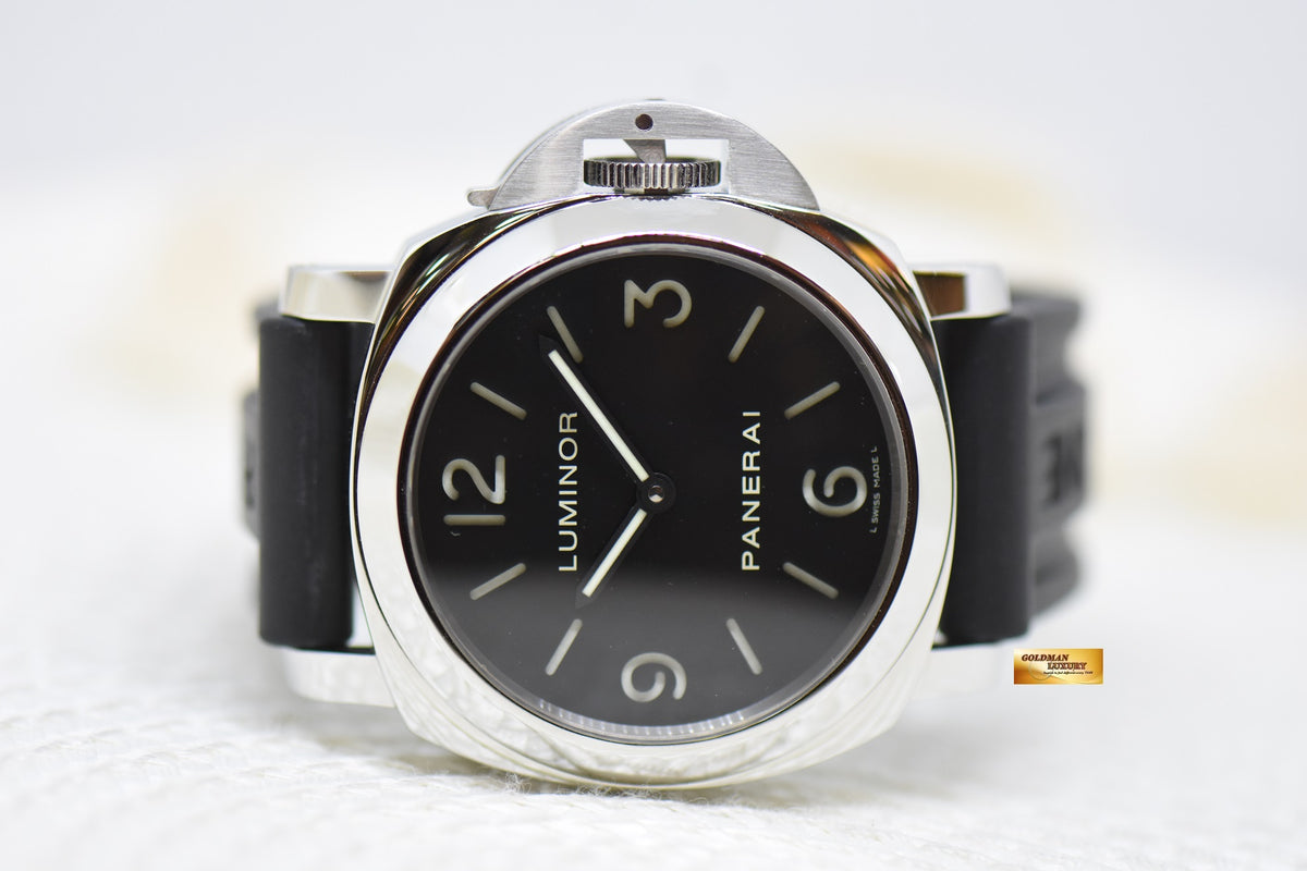 [SOLD] PANERAI LUMINOR BASE 44mm STEEL MANUAL PAM 112 (MINT)