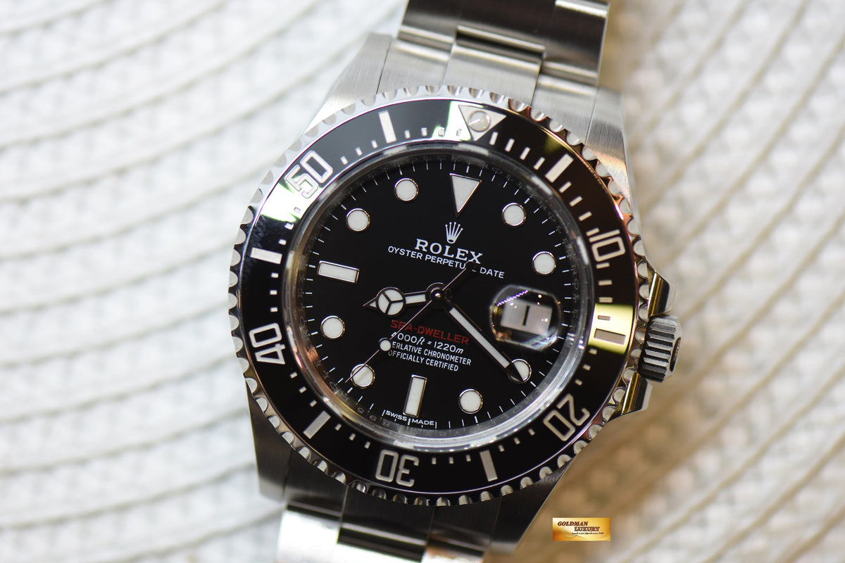 [SOLD] ROLEX OYSTER PERPETUAL RED SEA-DWELLER 43mm MARK I DIAL STEEL IN BRACELET 126600 (MINT)