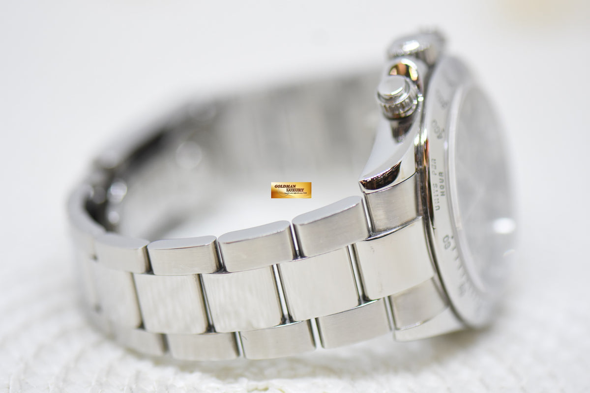 [SOLD] ROLEX OYSTER DAYTONA CHRONOGRAPH 40mm STEEL IN BRACELET BLACK DIAL 116520 (MINT)