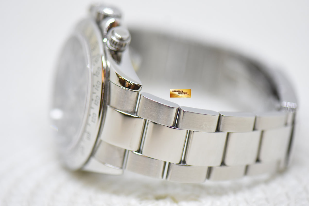 [SOLD] ROLEX OYSTER DAYTONA CHRONOGRAPH 40mm STEEL IN BRACELET BLACK DIAL 116520 (MINT)