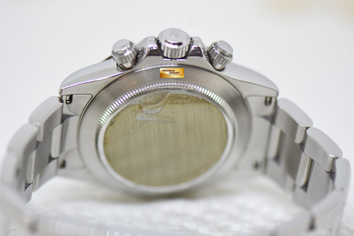 [SOLD] ROLEX OYSTER DAYTONA CHRONOGRAPH 40mm STEEL IN BRACELET BLACK DIAL 116520 (MINT)