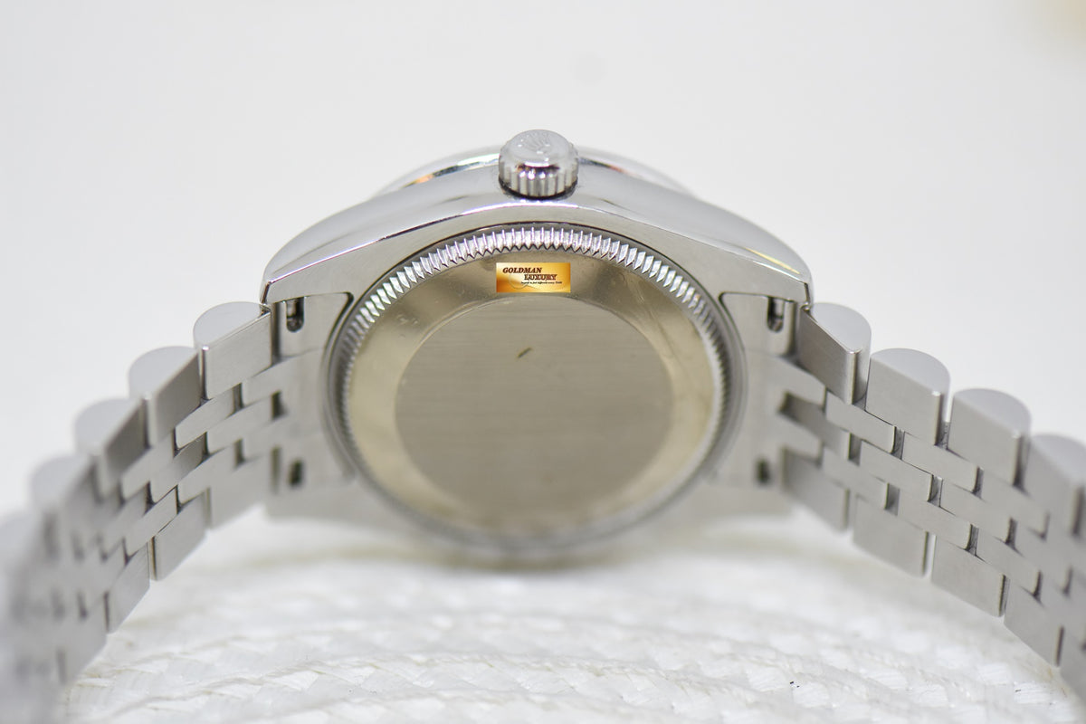 [SOLD] ROLEX OYSTER DATEJUST 31mm STEEL IN JUBILEE BRACELET SILVER DIAMOND DIAL & ORIGINAL DIAMOND BEZEL 178384 (LNIB)