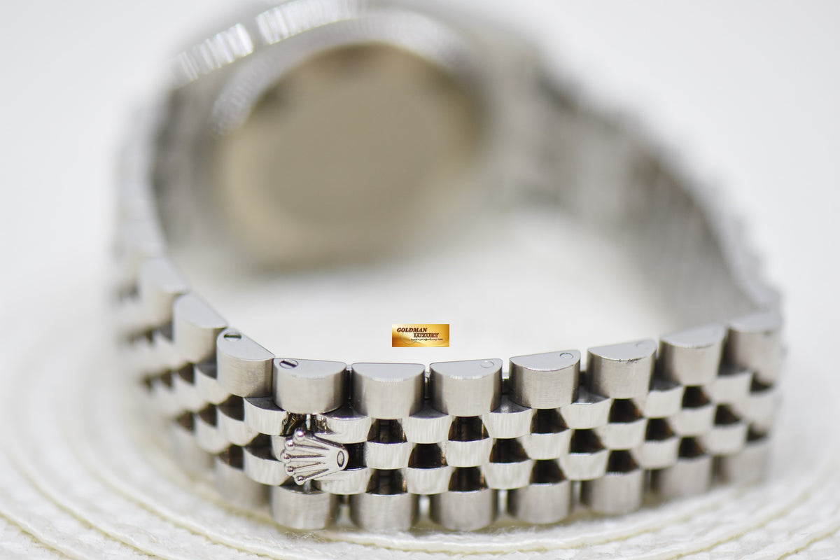 [SOLD] ROLEX OYSTER DATEJUST 31mm STEEL IN JUBILEE BRACELET SILVER DIAMOND DIAL & ORIGINAL DIAMOND BEZEL 178384 (LNIB)