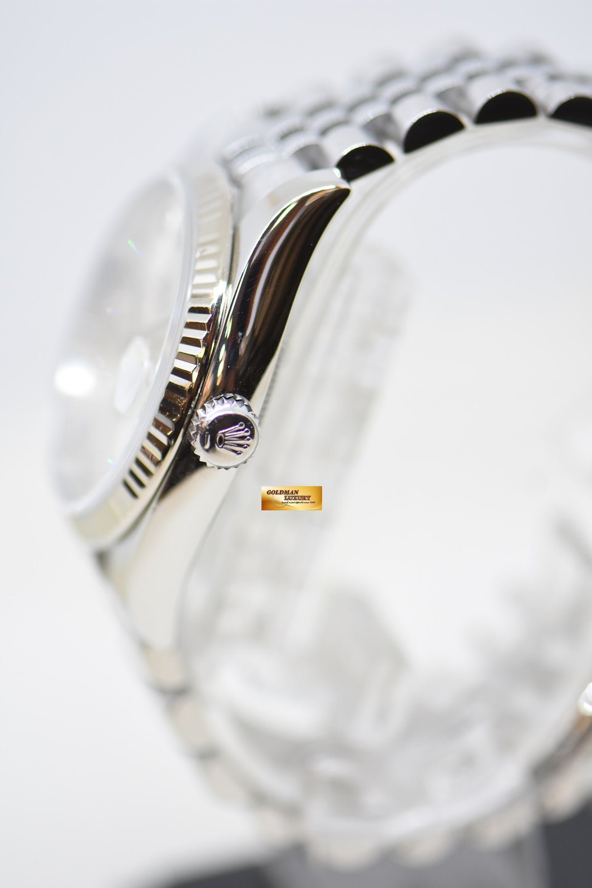 [SOLD] ROLEX OYSTER DATEJUST 36mm STEEL IN JUBILEE BRACELET SILVER DIAMOND DIAL 116234 (MINT)
