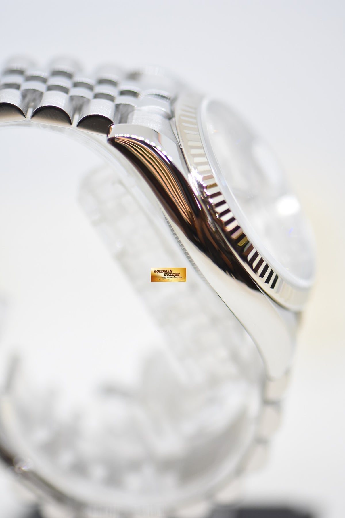 [SOLD] ROLEX OYSTER DATEJUST 36mm STEEL IN JUBILEE BRACELET SILVER DIAMOND DIAL 116234 (MINT)