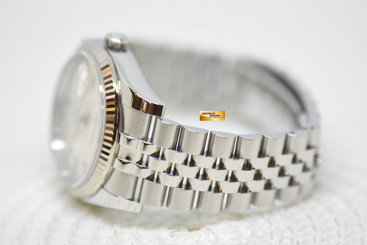 [SOLD] ROLEX OYSTER DATEJUST 36mm STEEL IN JUBILEE BRACELET SILVER DIAL 116234 (MINT)
