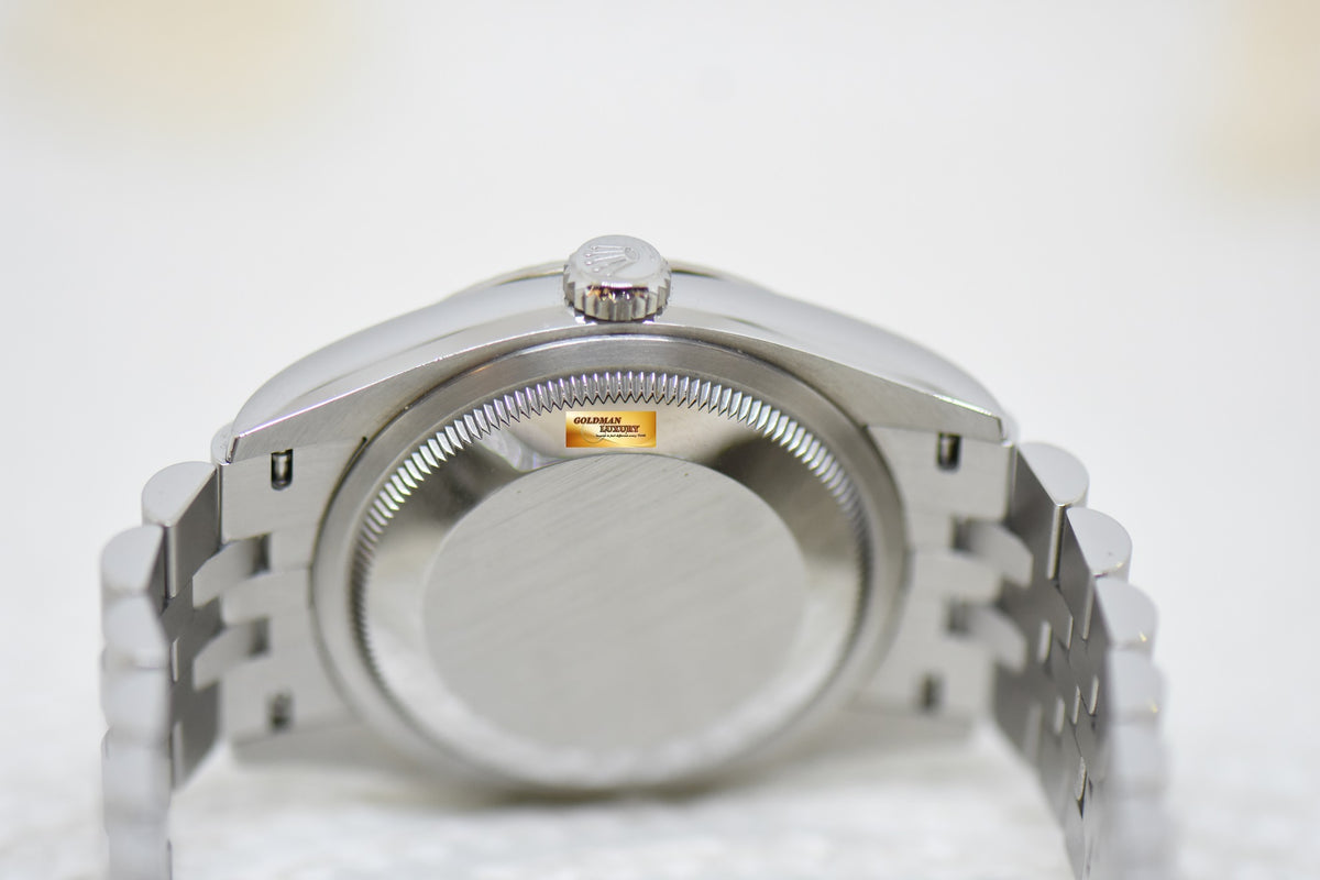 [SOLD] ROLEX OYSTER DATEJUST 36mm STEEL JUBILEE IN BRACELET SILVER ROMAN VIIX DIAMOND DIAL 126234 (NEW-UNWORN)