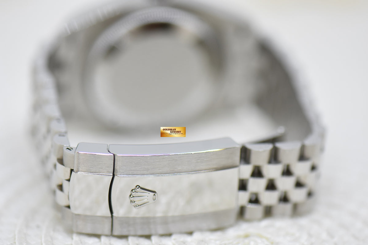 [SOLD] ROLEX OYSTER DATEJUST 36mm STEEL JUBILEE IN BRACELET SILVER ROMAN VIIX DIAMOND DIAL 126234 (NEW-UNWORN)