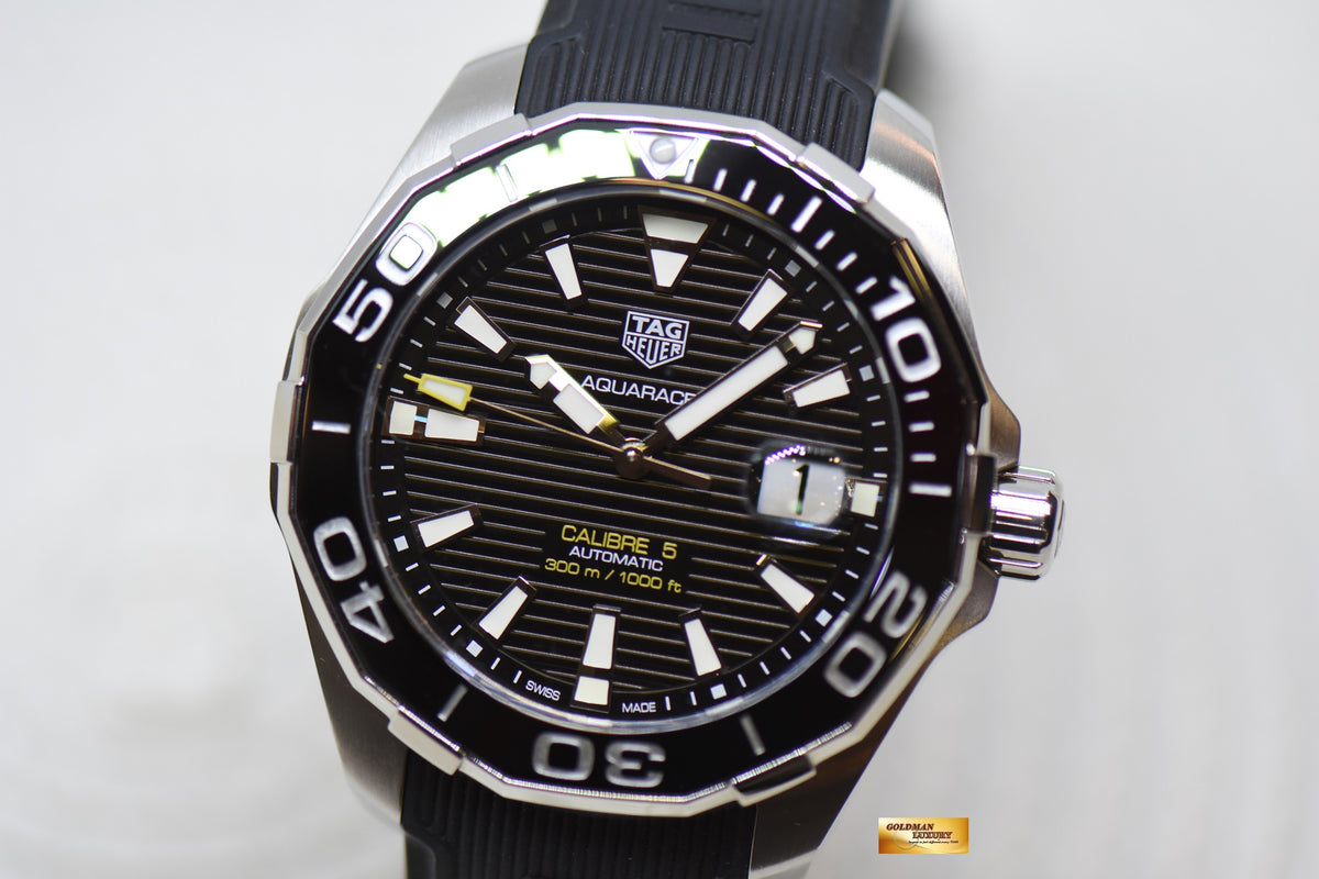 [SOLD] TAG HEUER AQUARACER 43mm CALIBER 5 STEEL RUBBER AUTOMATIC WAY201A (LNIB)