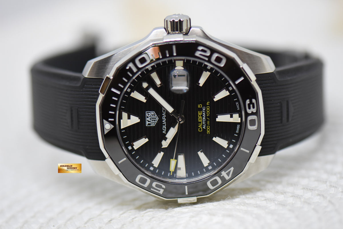 [SOLD] TAG HEUER AQUARACER 43mm CALIBER 5 STEEL RUBBER AUTOMATIC WAY201A (LNIB)