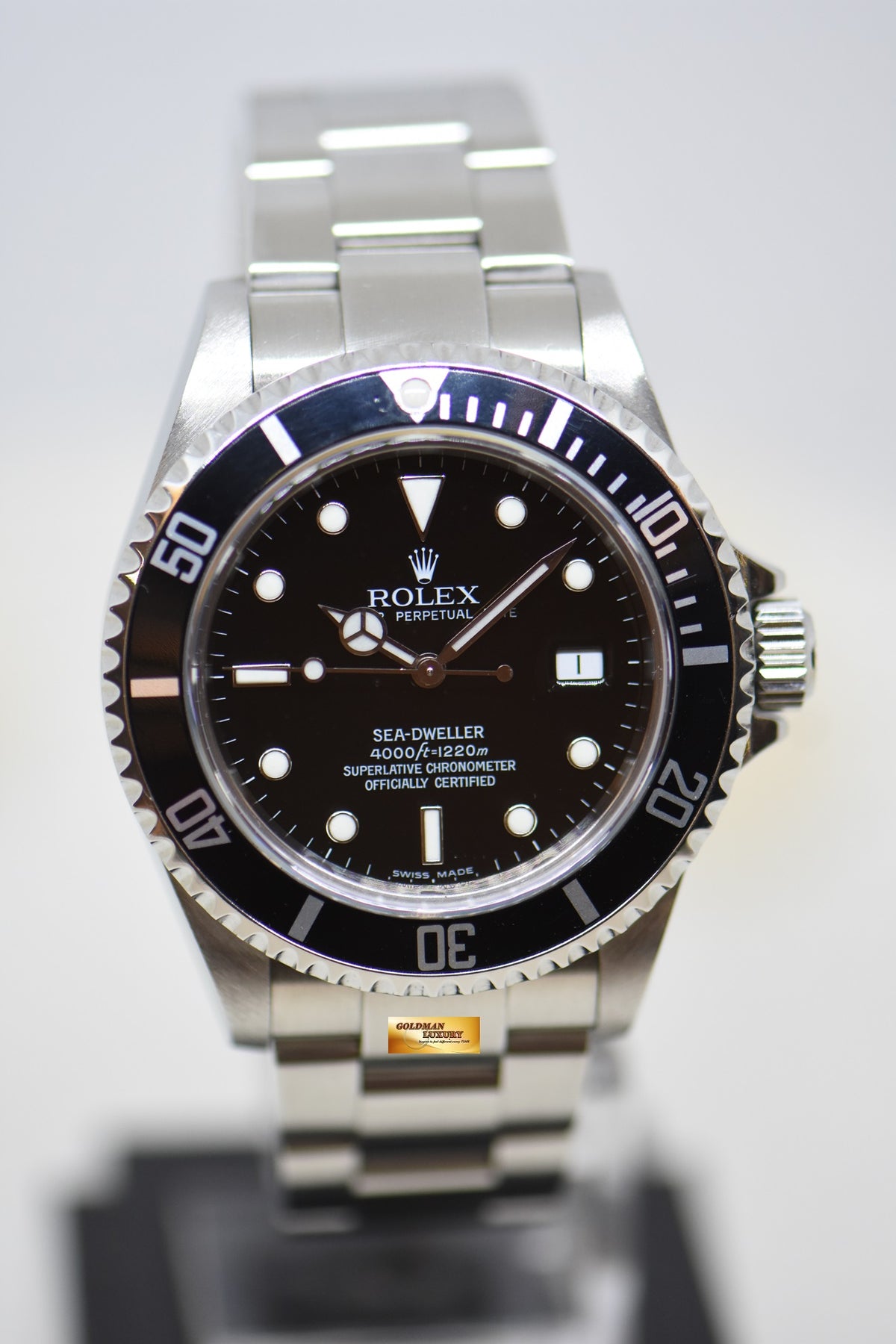 [SOLD] ROLEX OYSTER SEA DWELLER 40mm STEEL BRACELET BLACK DIAL 16600 (NO-PINHOLE-SEL) (MINT)